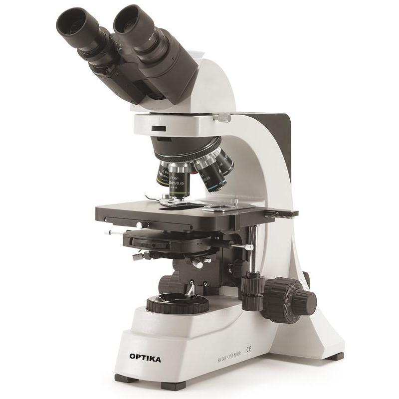 Optika Mikroskop B-600Biph, 100 - 1000x, binokular, obiektywy planachromatyczne kontrastu fazowego IOS