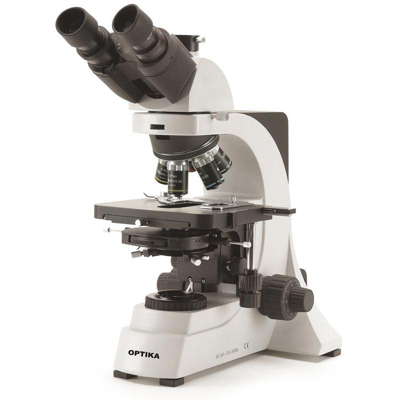 Optika Mikroskop B-600Tiph, 100 - 1000x, trinokular, obiektywy planachromatyczne kontrastu fazowego IOS