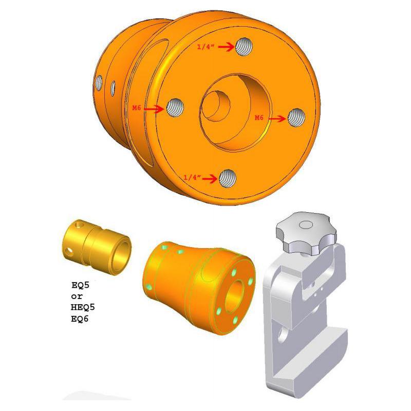 Geoptik Przeciwwaga Adapter do drążka przeciwwagi EQ-5 / GP