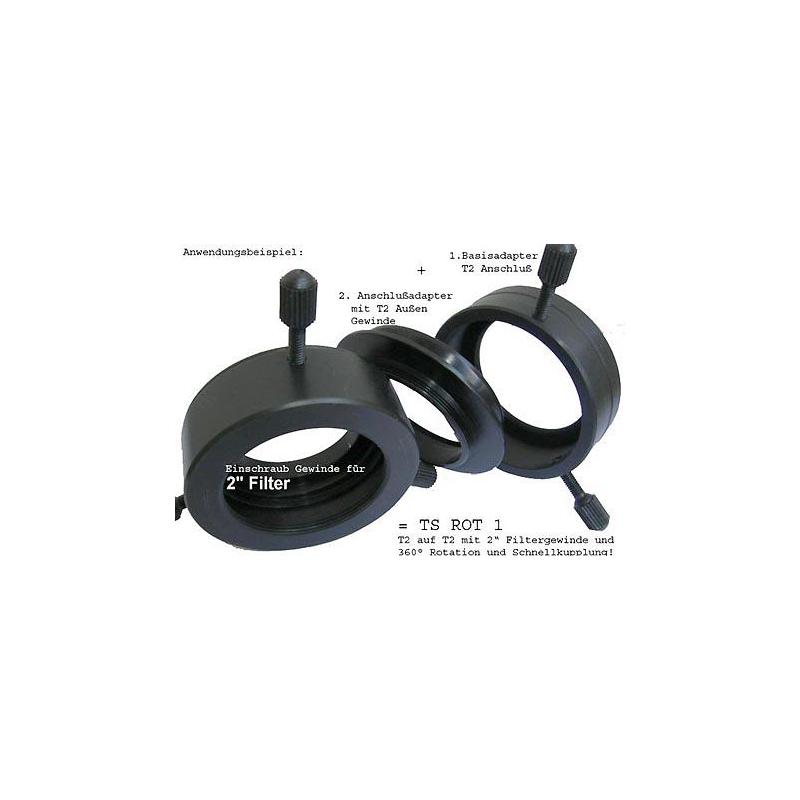 TS Optics Rotator System obrotowy T2 (wewnątrz/strona teleskopu) na T2 (zewnątrz/strona kamery)