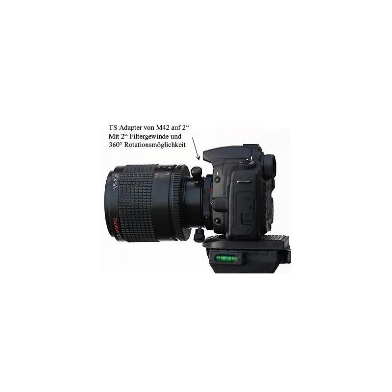 TS Optics Adaptery do aparatów fotograficznych System obrotowy M42x1 (wewnątrz/strona teleskopu) na Canon EOS (zewnątrz/strona kamery)