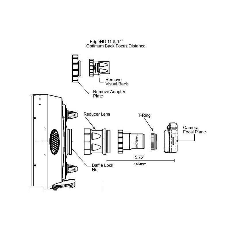Celestron T-Adapter do EdgeHD 9"/11"/14"