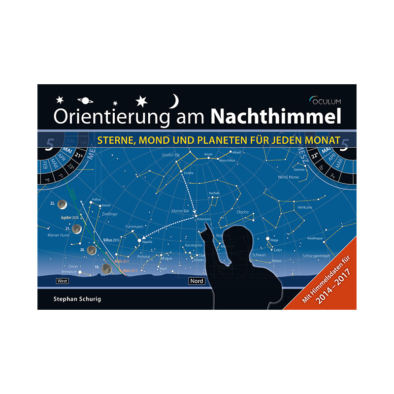 Oculum Verlag Mapa gwiazd Orientacja na nocnym niebie