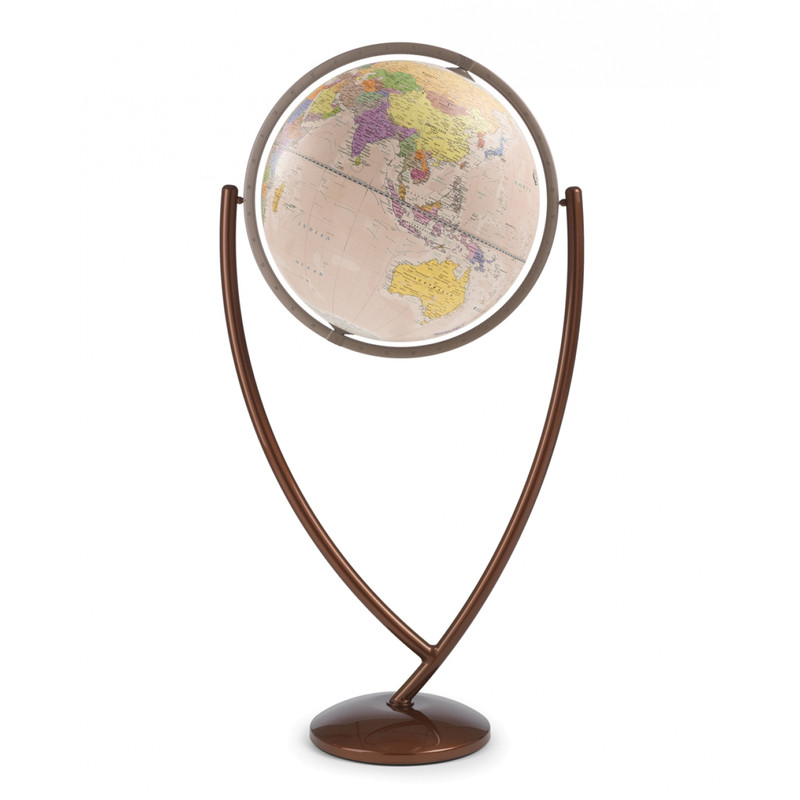 Zoffoli Globus na podstawie Colombo Rosa Antico 50cm