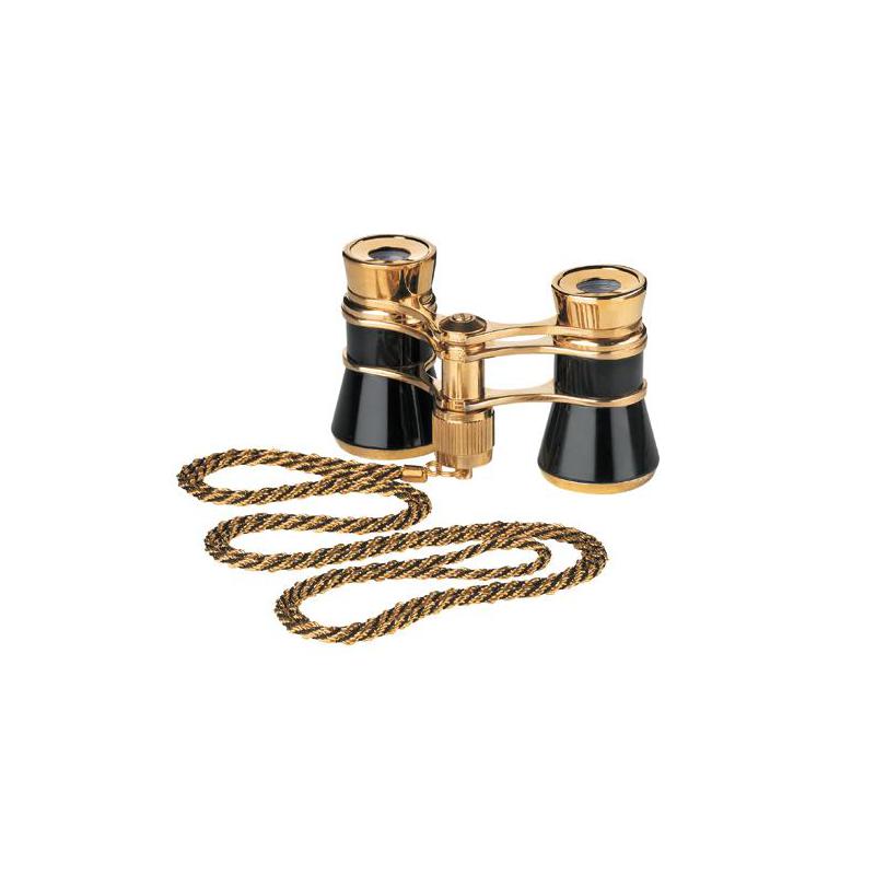 Eschenbach Lornetka operowa Opera glasses Glamour 3x25 black-gold z łańcuszkiem