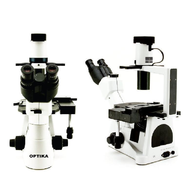 Optika XDS-3, Mikroskop odwrócony trinokularowy (ze stolikiem krzyżowym i aluminiową obudową)