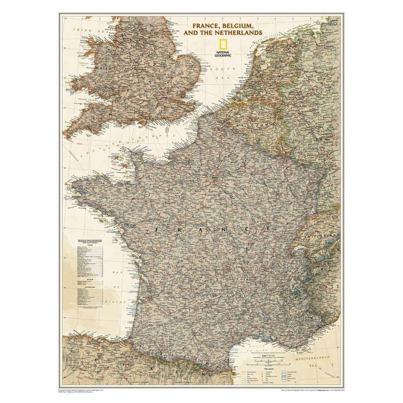 National Geographic Mapa Francja