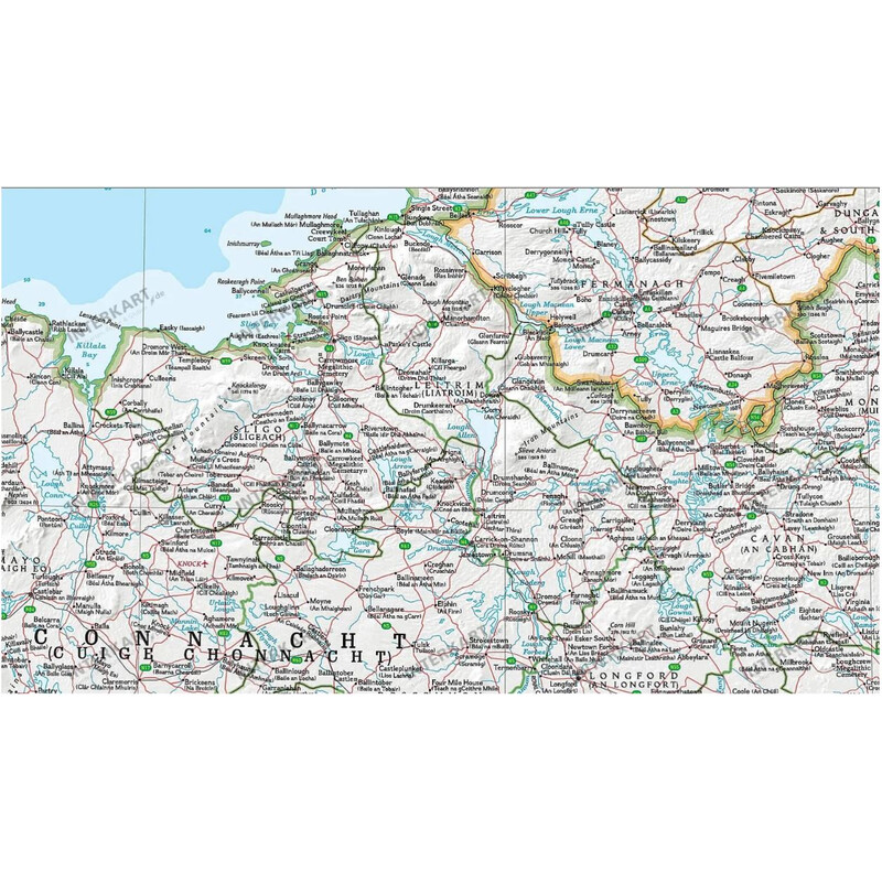 National Geographic Mapa Irlandia (76 x 91 cm)