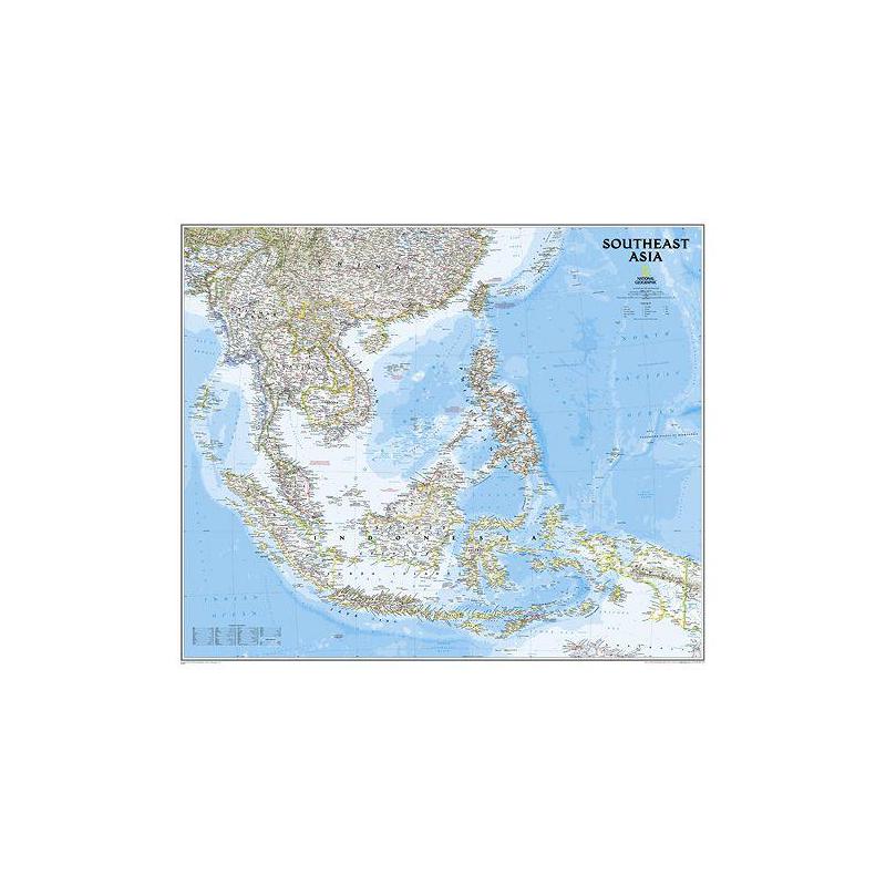 National Geographic Mapa Azja południowa