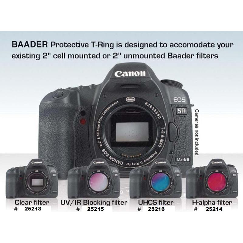 Baader Adaptery do aparatów fotograficznych Pierścień ochronny T CANON DSLR ze zintegrowanym filtrem mgławicowym UHC-S 50,8mm