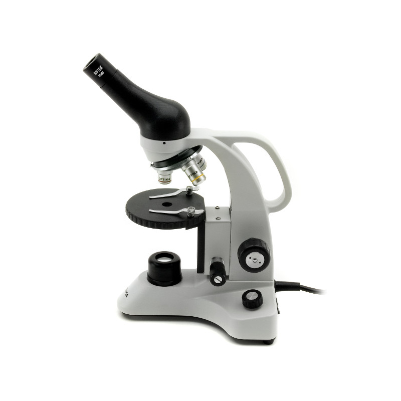 Optika Mikroskop B-20R, monokular, LED, z akumulatorem wielokrotnego ładowania