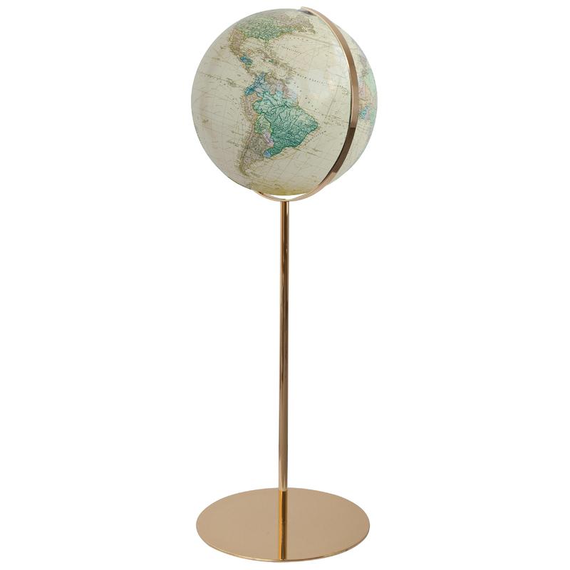 Columbus Royal Globus stojący z mosiężną podstawą 40cm