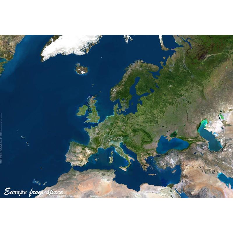 Planet Observer - mapa Europy