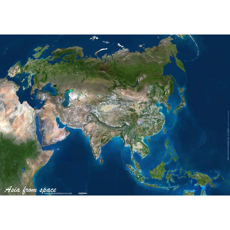 Planet Observer - mapa Azji