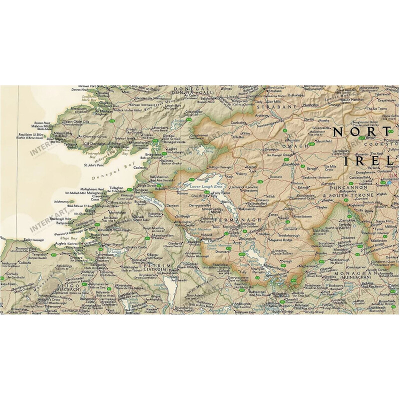National Geographic Mapa Irlandia (76 x 91 cm)