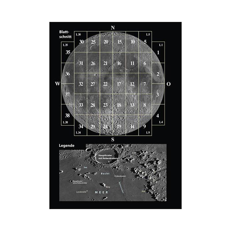 Oculum Verlag Podróżny Atlas Księżyca, ( Buch Reiseatlas Mond)