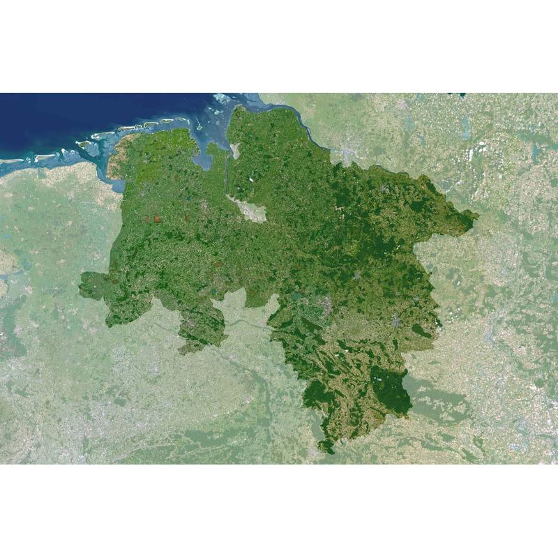 Planet Observer Mapa regionalna - Dolna Saksonia