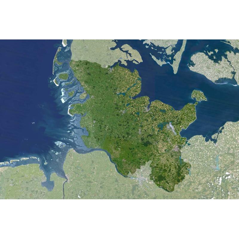 Planet Observer Mapa regionalna - Szlezwik-Holsztyn