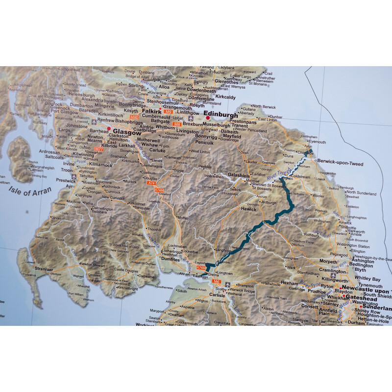 GeoMetro Mapa United Kingdom (100 x 140 cm)