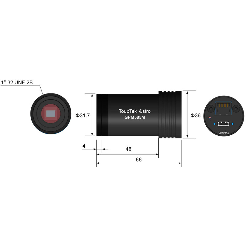 ToupTek Aparat fotograficzny Astro Guiding-Kamera GPM585M