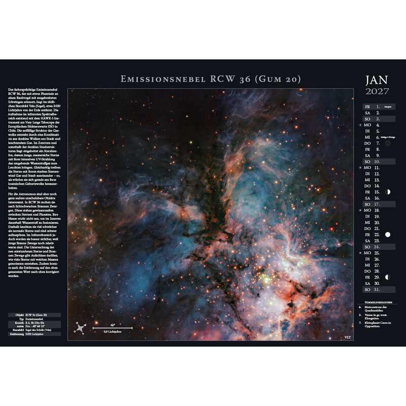Astronomie-Verlag Kalendarze Weltraum-Kalender 2027