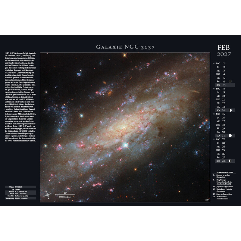 Astronomie-Verlag Kalendarze Weltraum-Kalender 2027