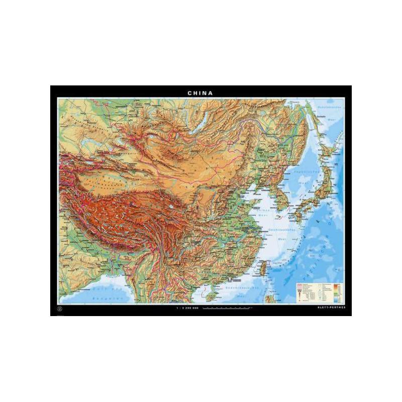 Klett-Perthes Verlag Mapa China fizyczne