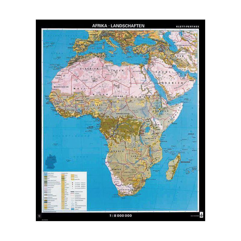 Klett-Perthes Verlag Mapa kontynentów Krajobrazy Afryki