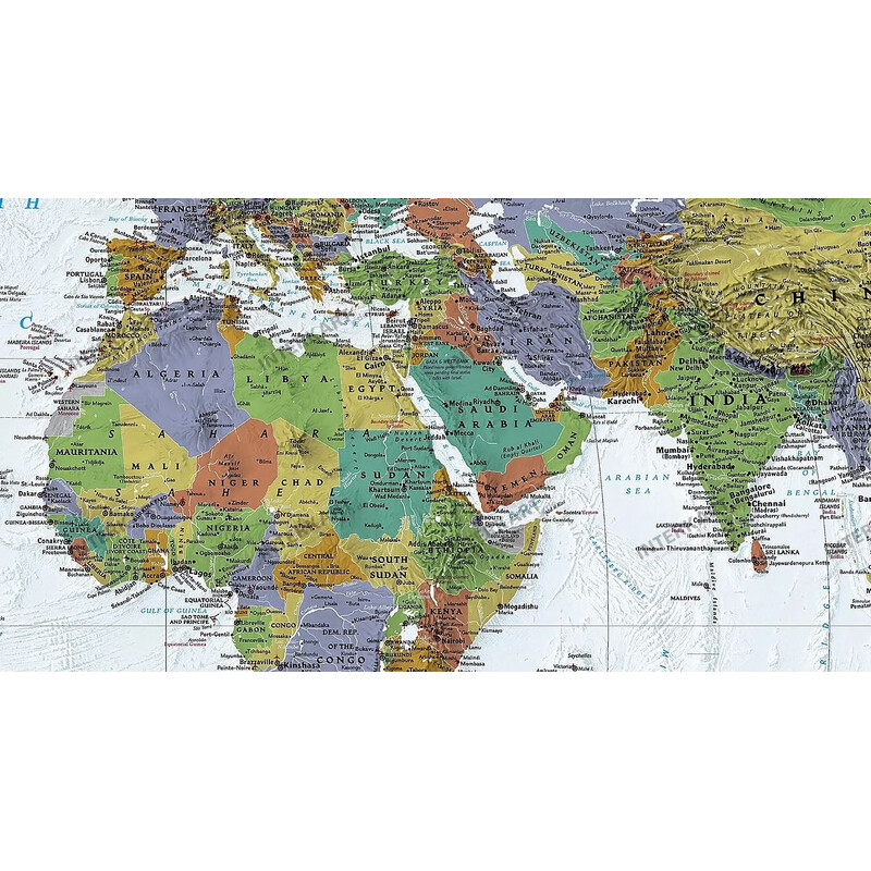 National Geographic Ozdobna polityczny  mapa świata, duża
