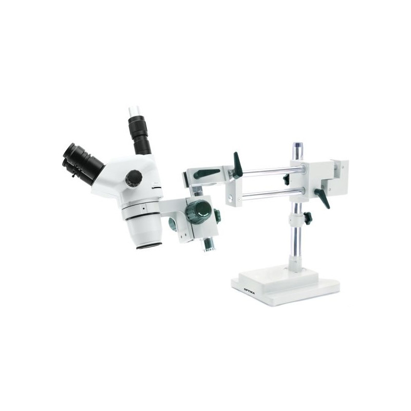 Optika Mikroskop stereoskopowy zoom SZN-10, trinokular, 7x-45x, na wysięgniku
