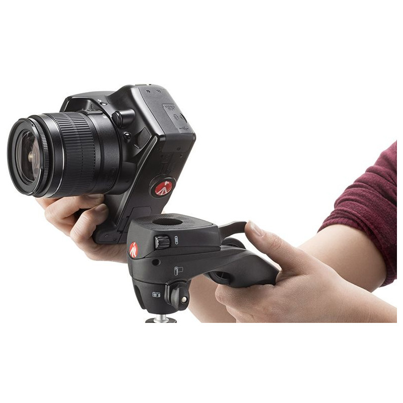 Manfrotto Statyw Compact Action, zestaw foto/wideo, kolor czarny