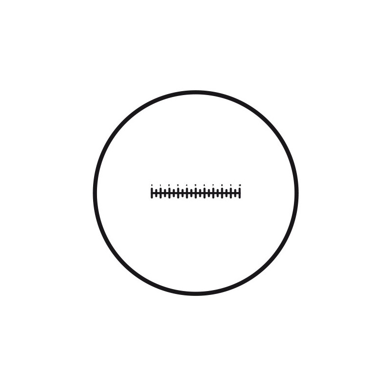 Motic Płytka mikrometryczna Płytka z podziałką (10 mm w 100 częściach), (Ø25 mm)