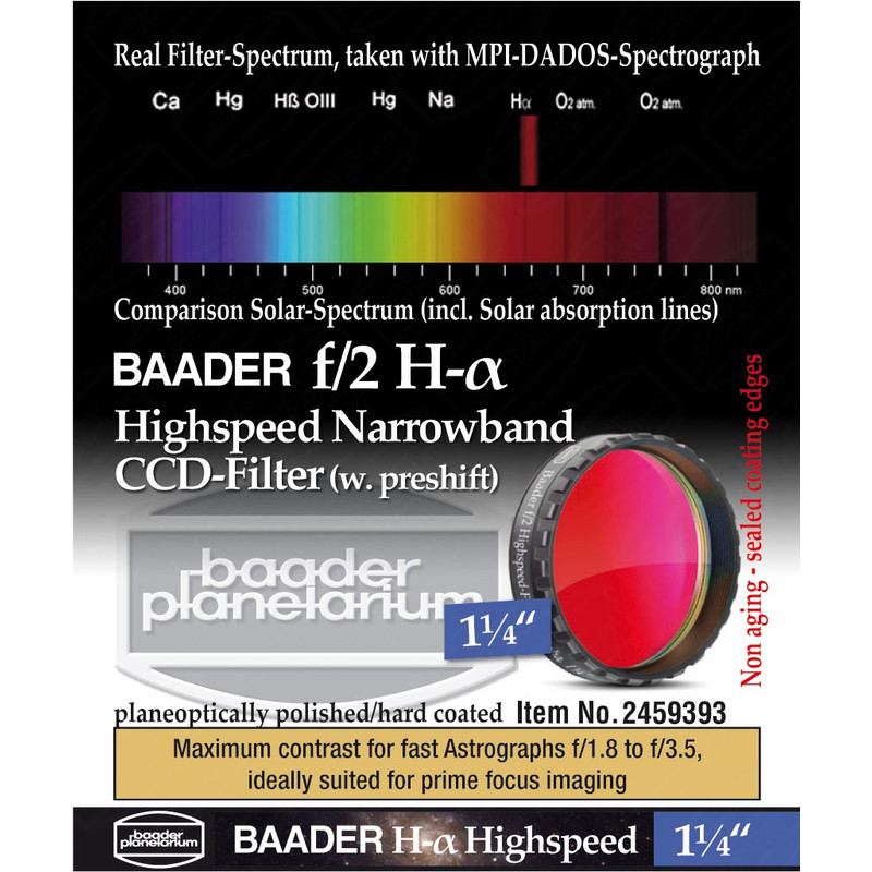 Baader Filtry H-alpha Highspeed f/2 1,25"