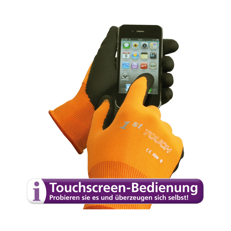 Rękawiczki 1st Touch do ekranów dotykowych, rozmiar 7