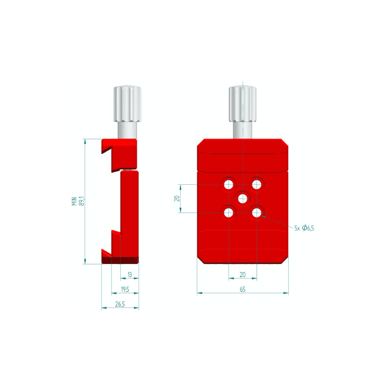 PrimaLuceLab Zacisk pryzmowy PLUS Vixen/Losmandy