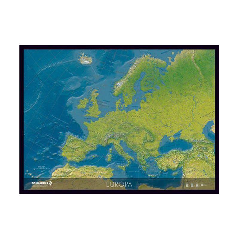 Columbus Mapa kontynentalna Europa