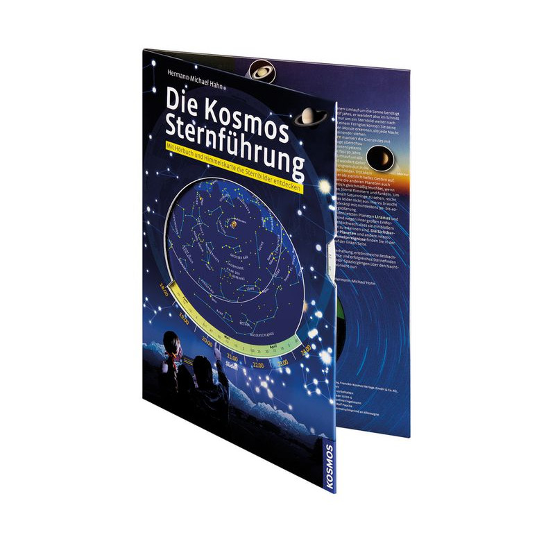 Kosmos Verlag Die Kosmos Sternführung (Przewodnik po gwiazdach, wyd. Kosmos), mapa nieba z audio-CD