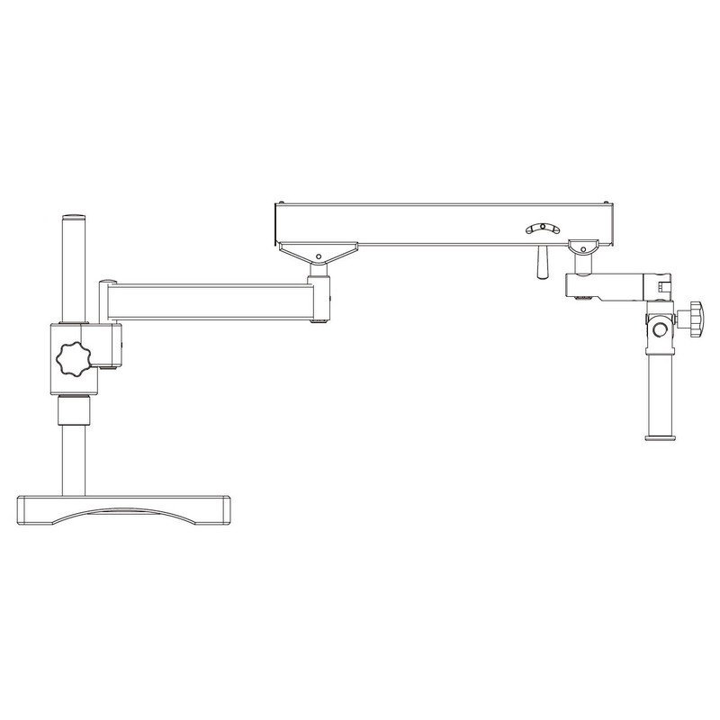 Motic Ramię metalowe Statyw z ramieniem Flex (z płytą bazową), kolumna o średnicy 32 mm