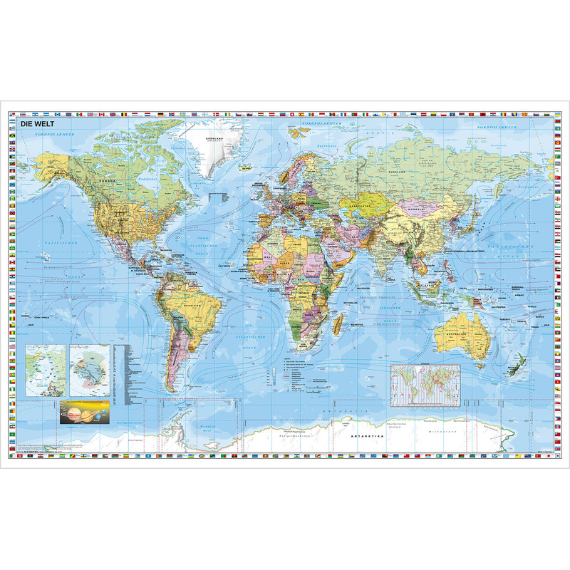 Stiefel Mapa Świata, polityczna