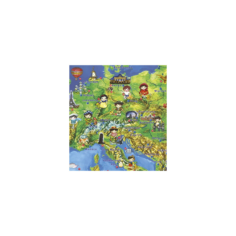 Stiefel Mapa Europy dla dzieci
