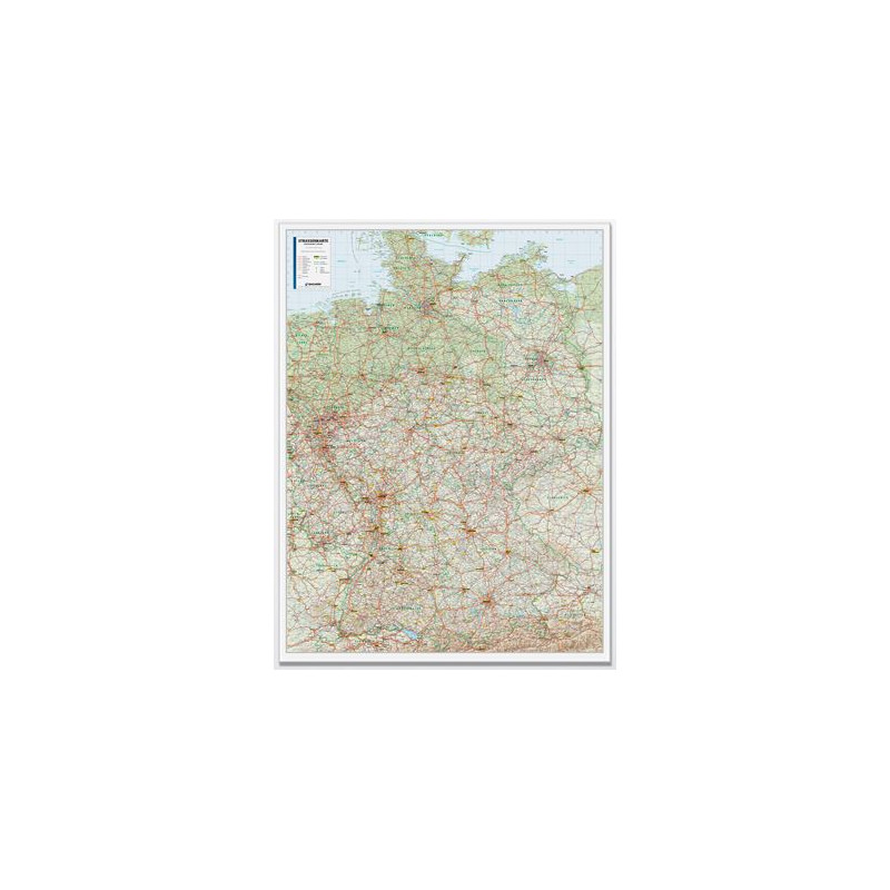 Bacher Verlag Mapa drogowa Niemiec 1:500 000 laminowana