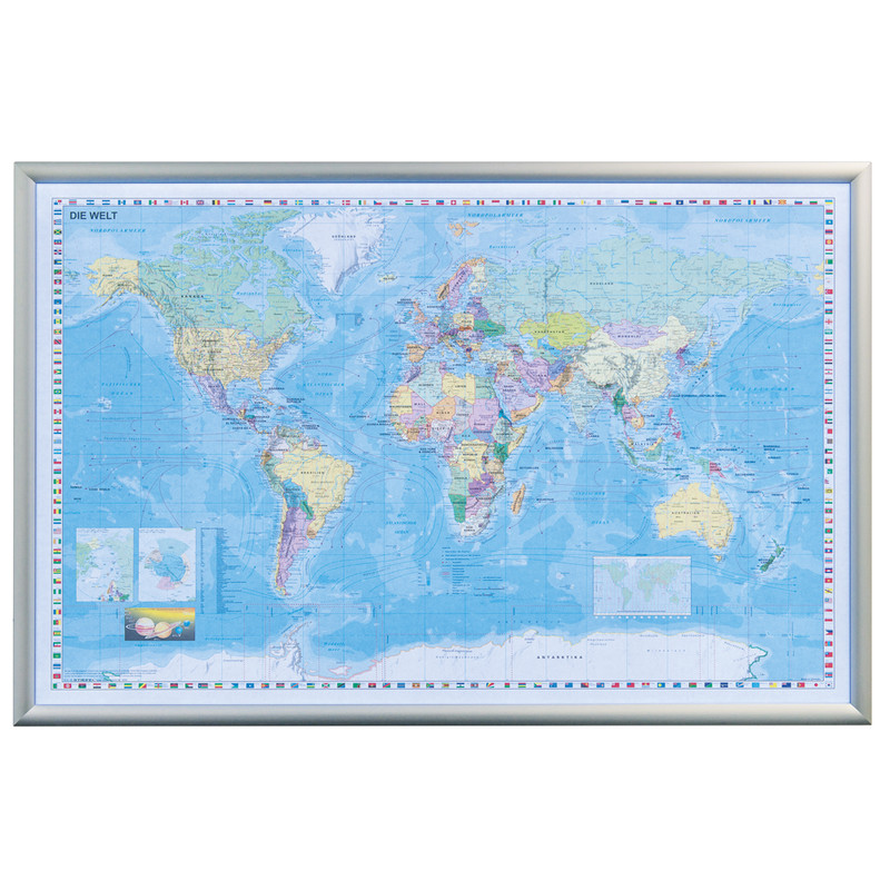 Stiefel Mapa świata podświetlana LED