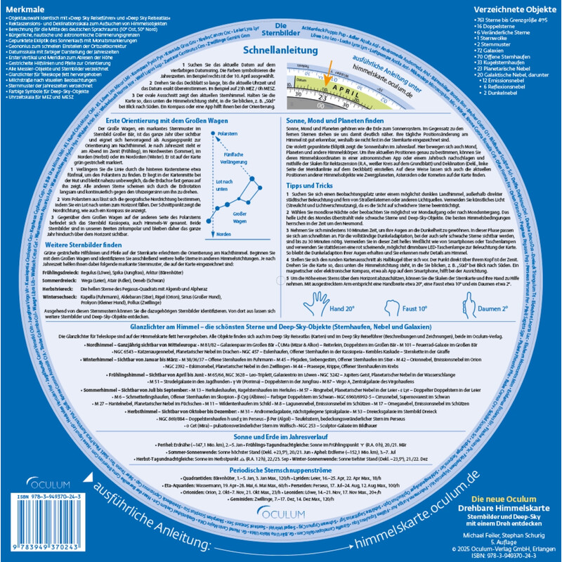 Oculum Verlag Obrotowa mapa nieba
