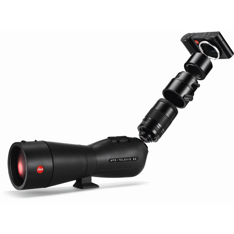 Leica Luneta Digiscoping-Kit: APO-Televid 65 W + 25-50x WW + T-Body black + Digiscoping-Adapter