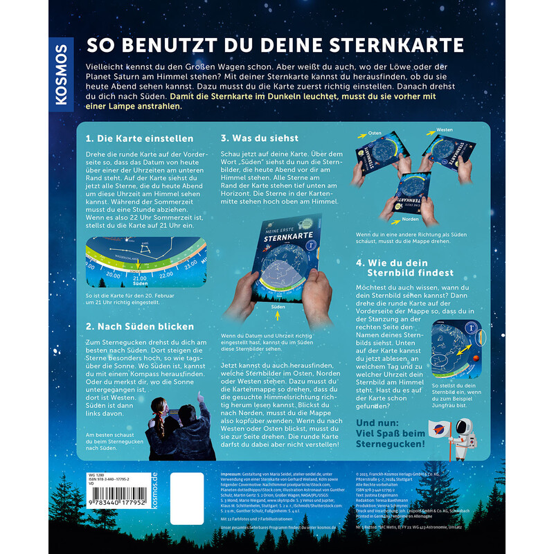 Kosmos Verlag Mapa gwiazd Meine erste Sternkarte