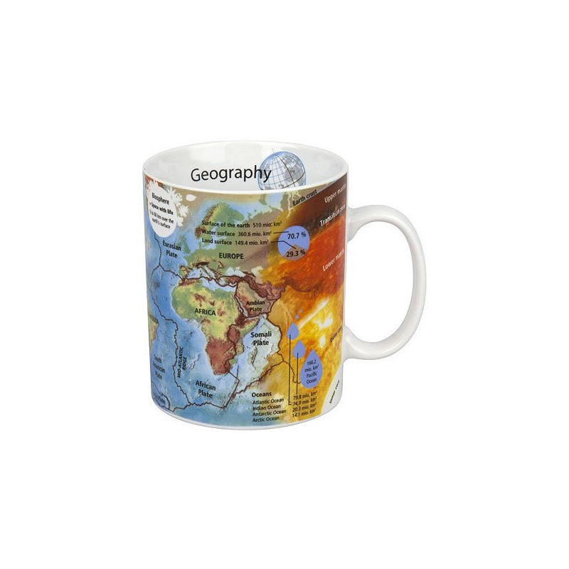 Könitz Filiżanka Mugs of Knowledge Geography