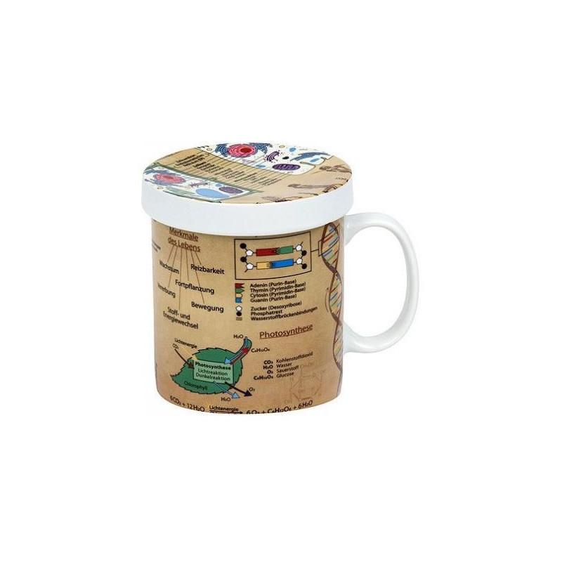 Könitz Filiżanka Wissensbecher für Teetrinker Biologie