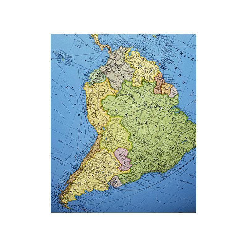 Columbus Globus na podstawie Duo Mosiądz 40 cm (Francuski)