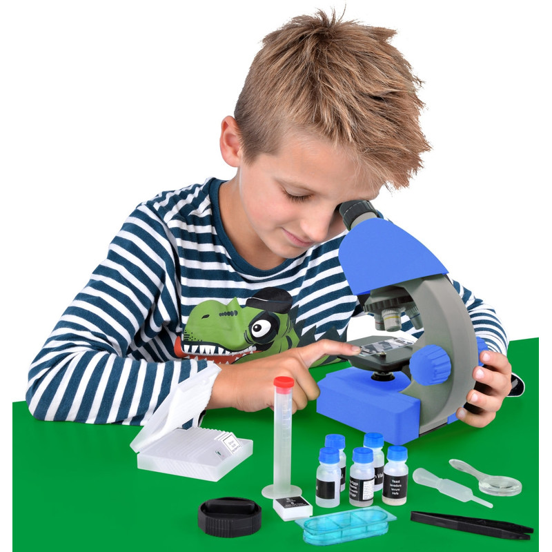 Bresser Junior Mikroskop JUNIOR 40x-640x, niebieski