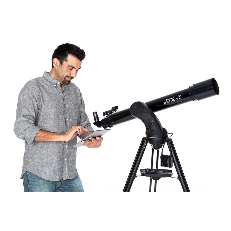 Celestron Teleskop AC 90/910 AZ GoTo Astro Fi 90